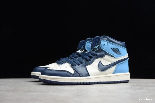 Cheap EP University 555088-140 Jordan Kids 1 Air Obsidian (555088-140) Blue Kid 0228